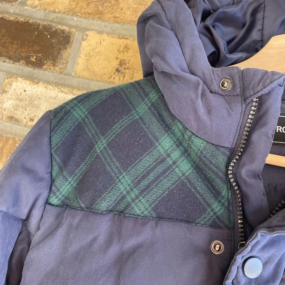5 for $25🔥Rothschild Green Plaid Navy Puffer Jacket Boys Large‎ (14)